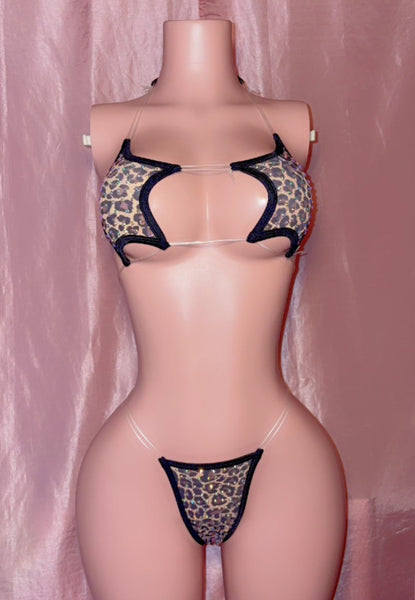 Leopard Print Star Two Piece