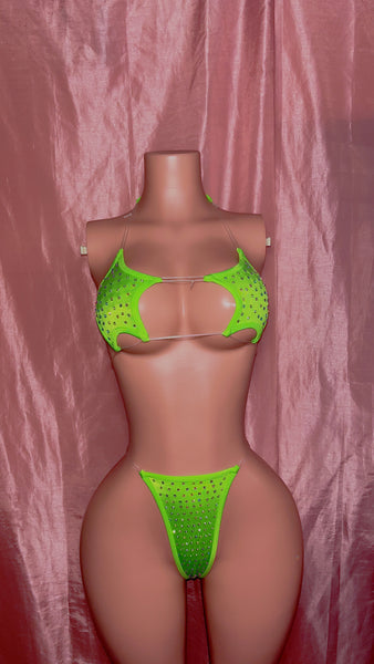 Lime Green Star Two Piece