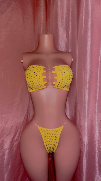 Yellow Tube Top Set