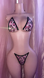 Pink Leopard Two Piece Bikini