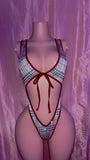 Buhrberry Front Tie One Piece