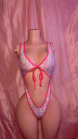 Pink Dior Front Tie One Piece