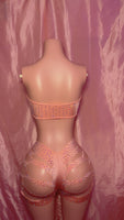 Blush Tube Top Cut Shorts Set