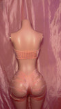 Blush Tube Top Cut Shorts Set