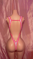 Pink Dior Front Tie One Piece