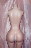 Metallic Rose Gold Tube Top Two Piece