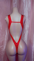 Red Front Tie One Piece