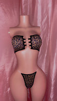 Cheetah Print Tube Top Set