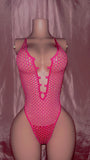 Hot Pink Net Bodysuit