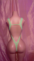 Pistachio Front Tie One Piece
