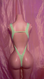 Pistachio Front Tie One Piece