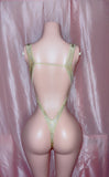 Beige Front Tie One Piece
