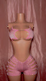 Pink Star Cut Short Set