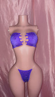 Purple Tube Top Two Piece