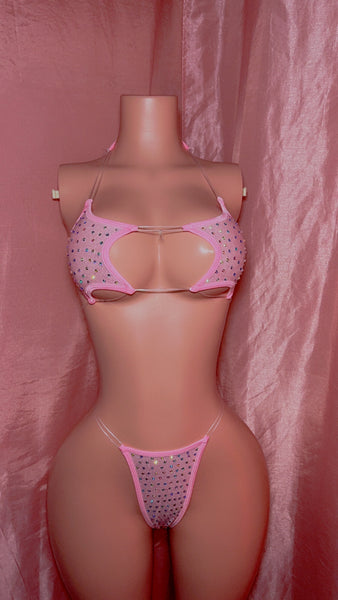 Pink Metallic Star Set